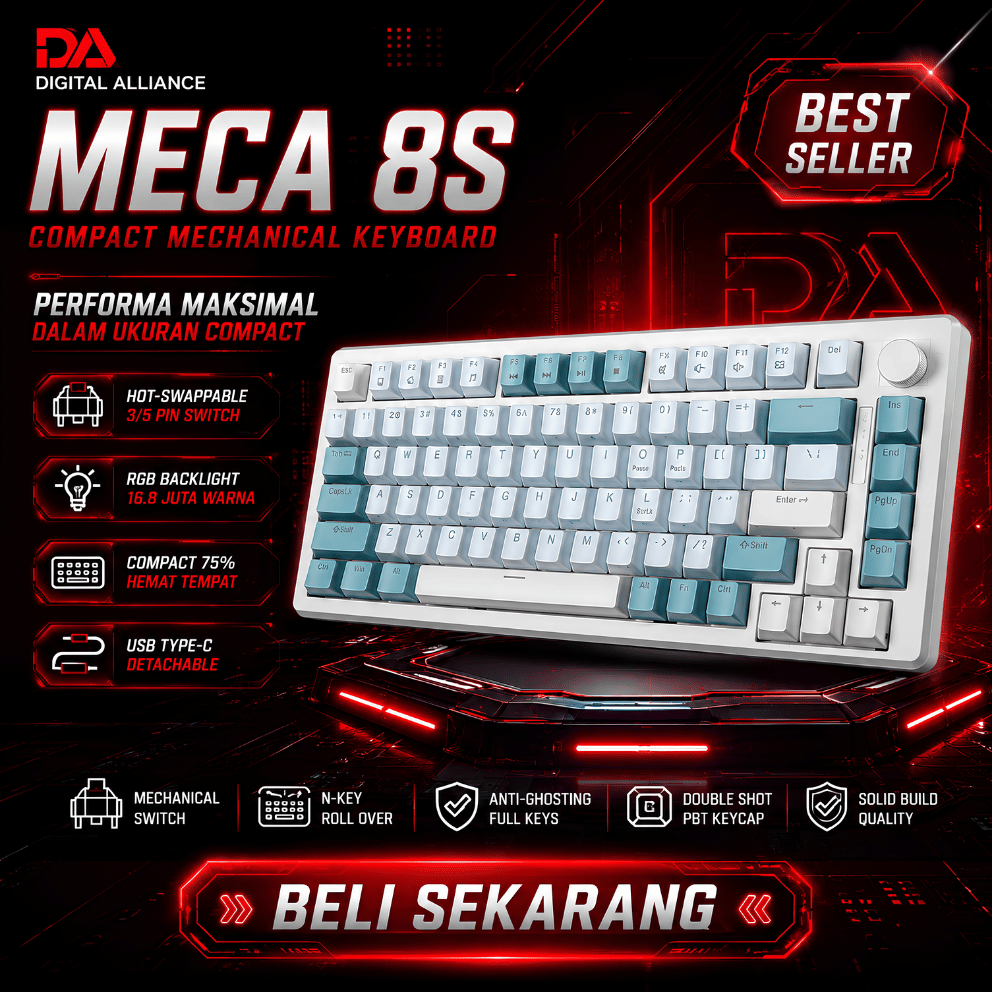 Digital Alliance Meca 8S Mechanical Gaming Keyboard Original