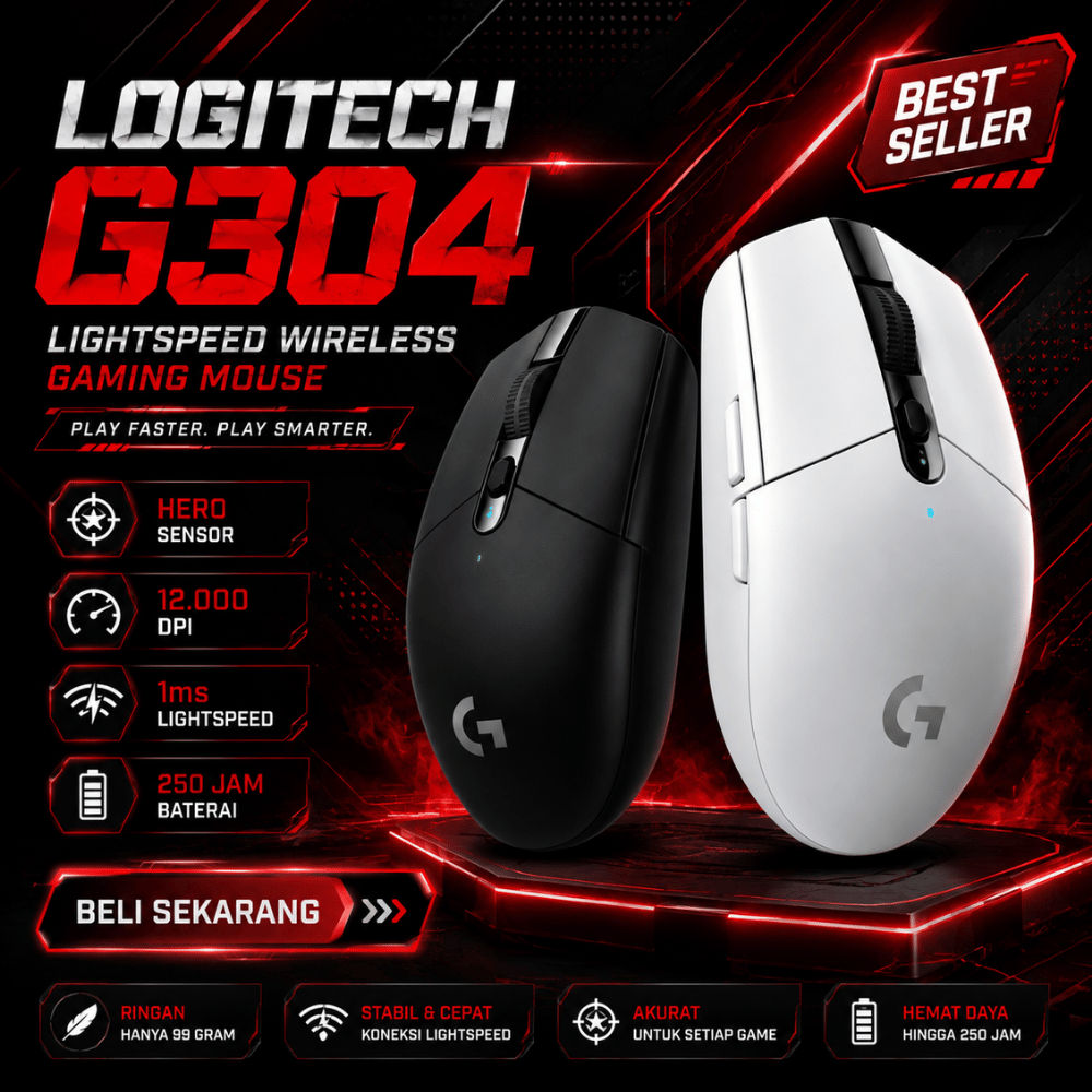 Mouse Logitech G304 Lightspeed Wireless Gaming Mouse Original