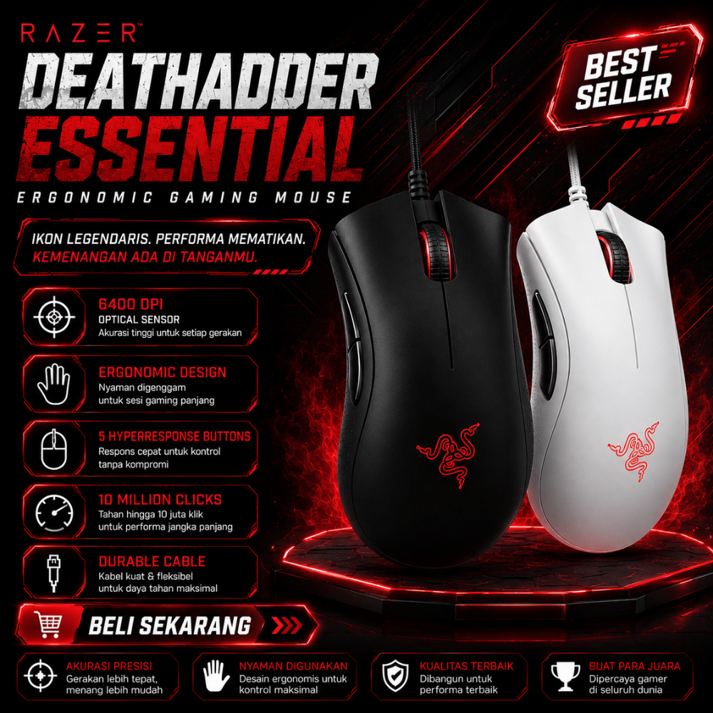 Mouse Razer DeathAdder Essential Gaming Mouse Original
