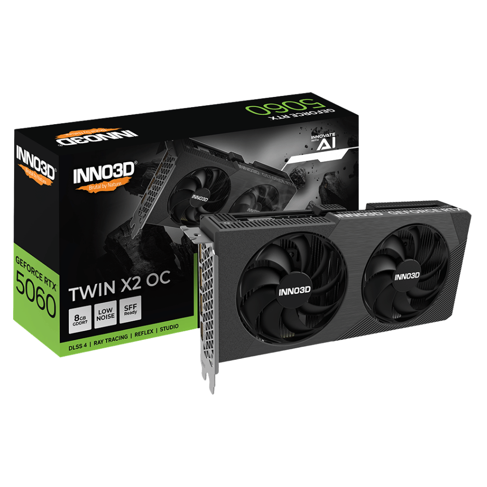 VGA Card Inno3D GeForce RTX 5060 8GB GDDR7 128 Bit Series