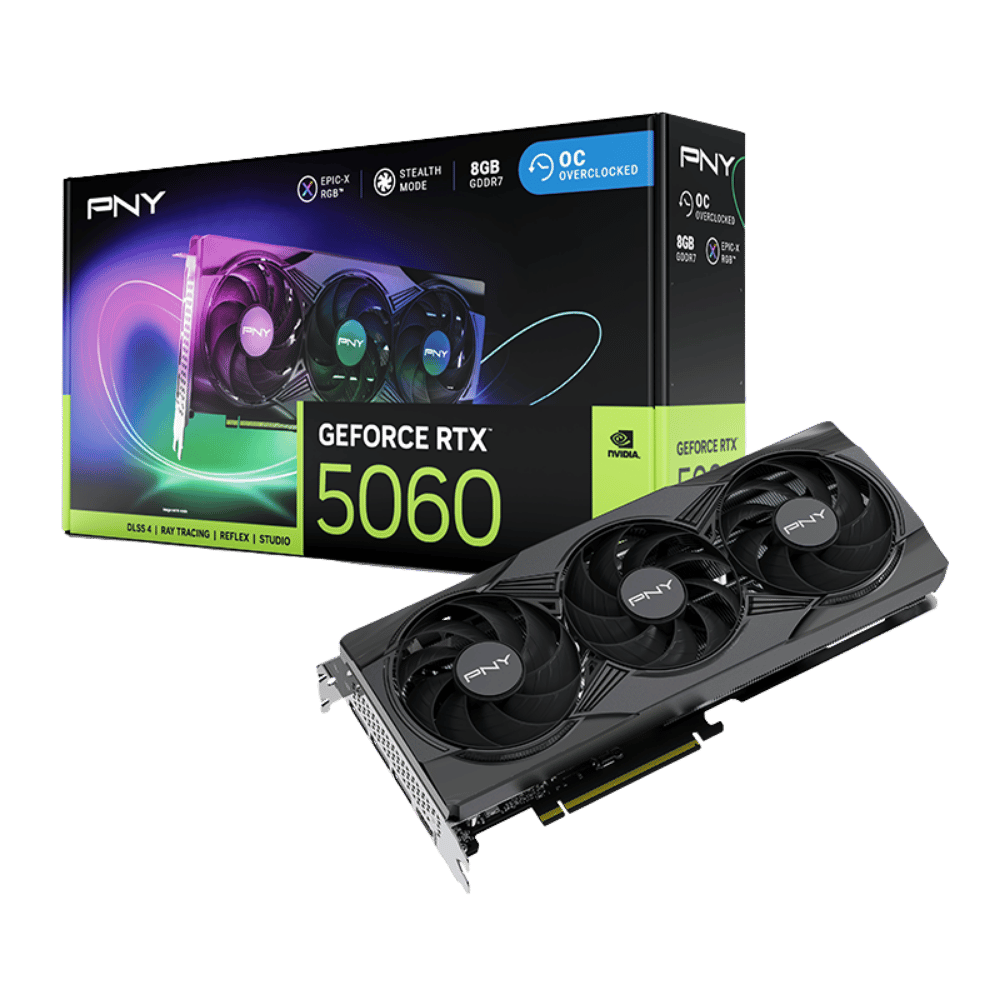 VGA Card PNY GeForce RTX 5060 8GB GDDR7 128 Bit Series
